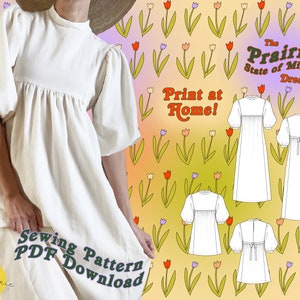 Prairie State Dress - PDF Pattern & Instructions - Instant Download