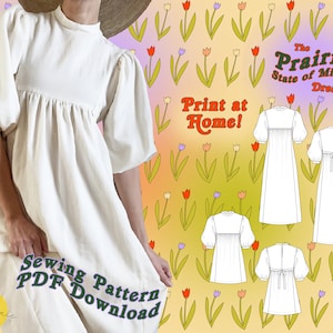 Prairie State Dress - PDF Pattern & Instructions - Instant Download