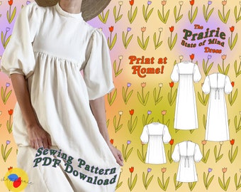 Prairie State Dress - PDF Pattern & Instructions - Instant Download