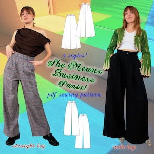 Un pantalon de travail pour femme ! - Patron PDF et instructions - Téléchargement immédiat