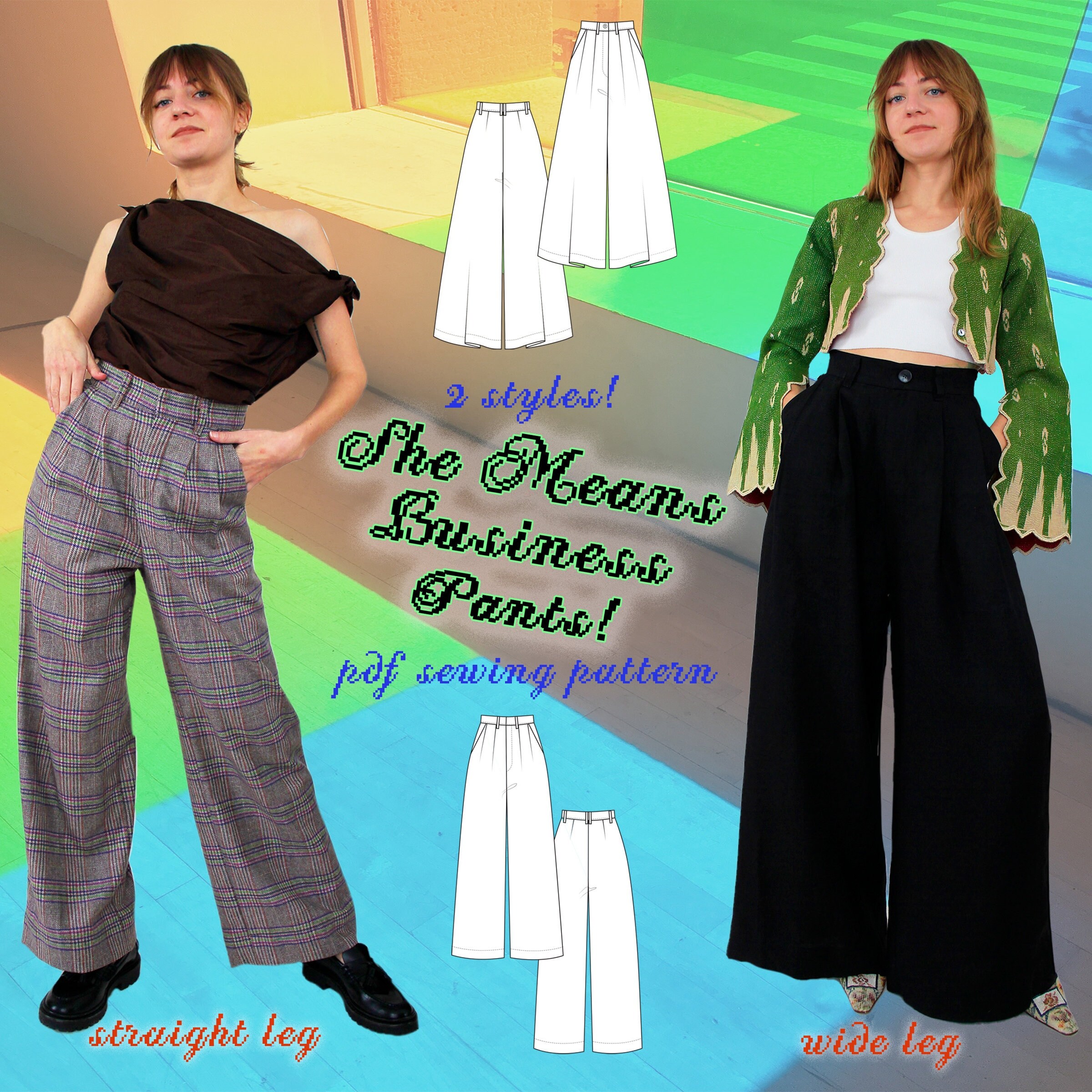 She Means Business Pants! - PDF Pattern & Instructions - Instant Download