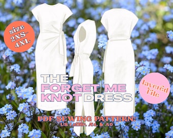 Forget Me Knot Dress - Sewing Pattern & Instructions - PDF Download