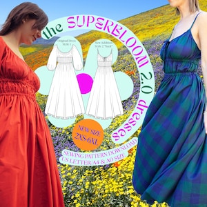 SUPERBLOOM 2.0 Dresses - PDF Pattern & Instructions - Instant Download