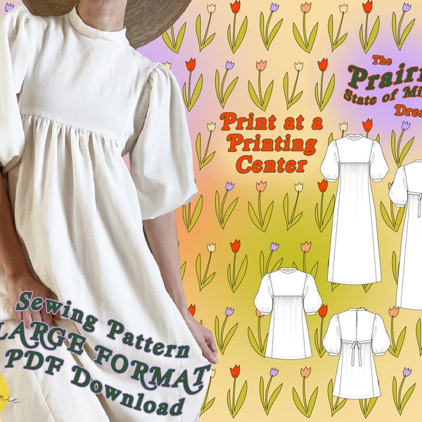 Prairie Dress Sewing Pattern Etsy