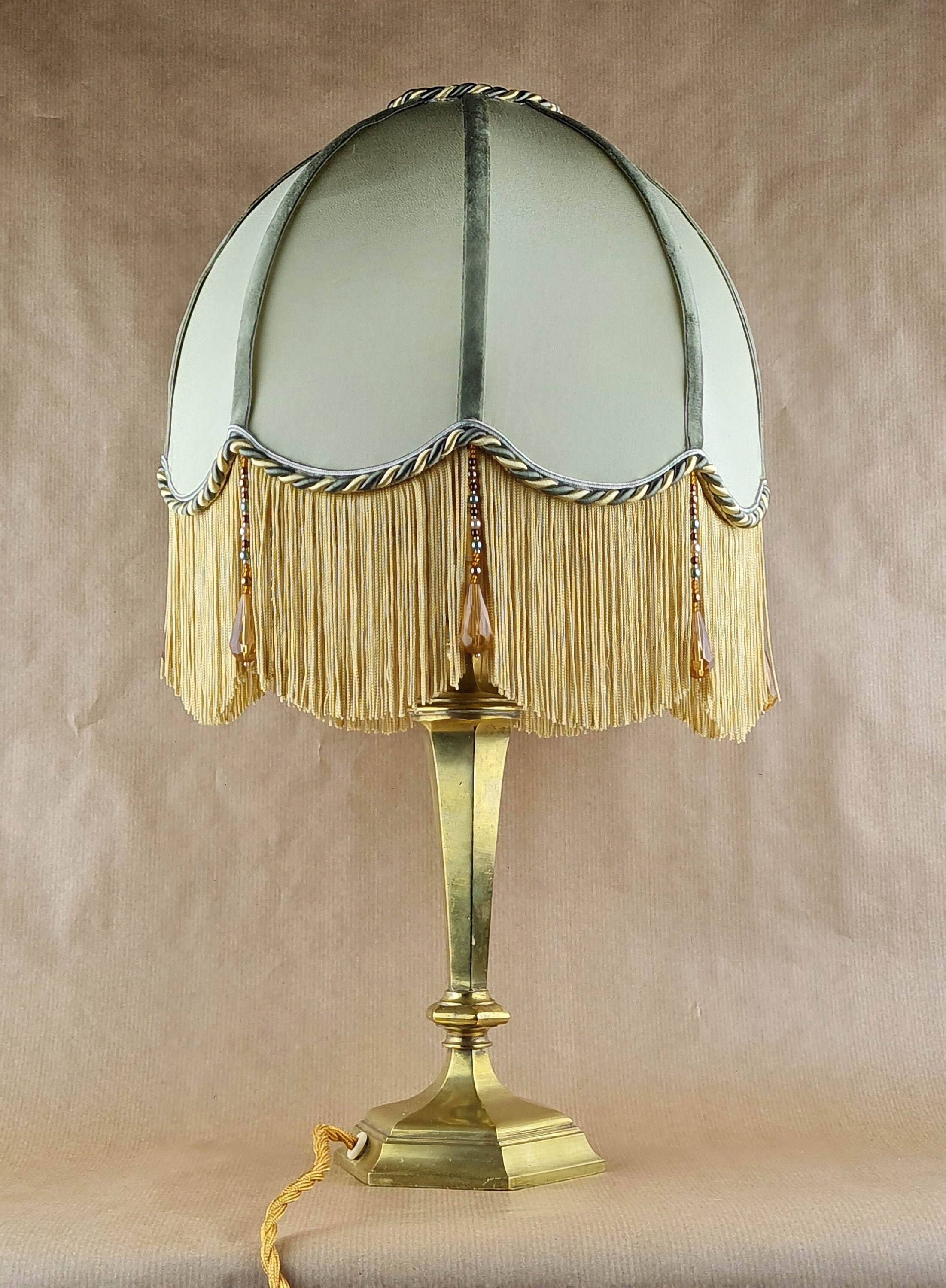 Art Deco table lamp. Victorien Lampshade. Handmade lampshade Etsy
