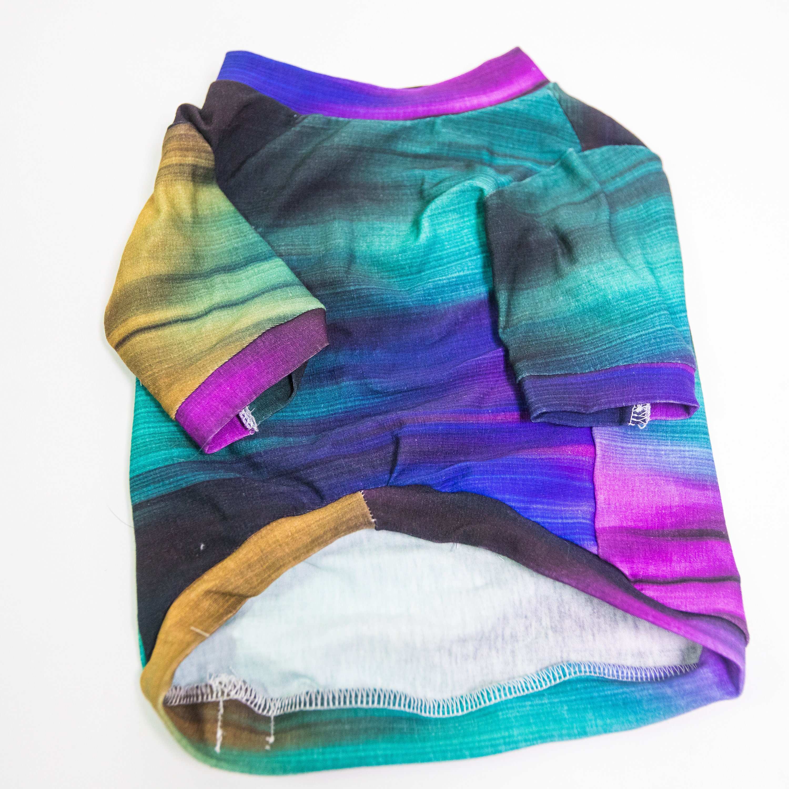 Aurora Borealis Dog Sweater: Soft Cotton Winter Pet Clothes