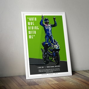 Sete Gibernau Daijiro Kato MotoGP Art Poster Print South Africa