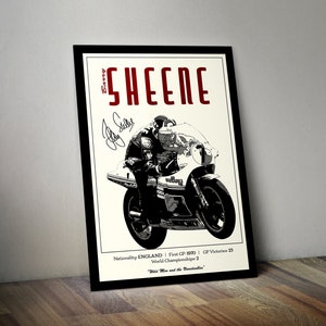 Barry Sheene Two Stroke Classic 500 MotoGP Art Poster Print DAF Trucks Suzuki RG500