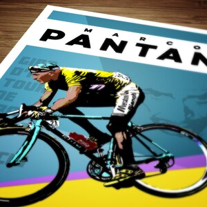 Marco Pantani Cycling Art Poster Print image 3