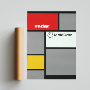 La Vie Claire Team Jersey Cycling Art Poster Print