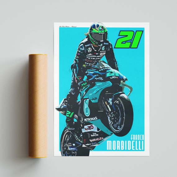 Franco Morbidelli Petronas Yamaha MotoGP Art Poster Print