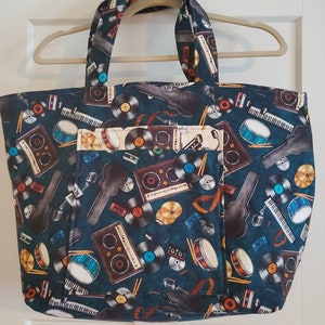 Musical Instrument Tote Bag