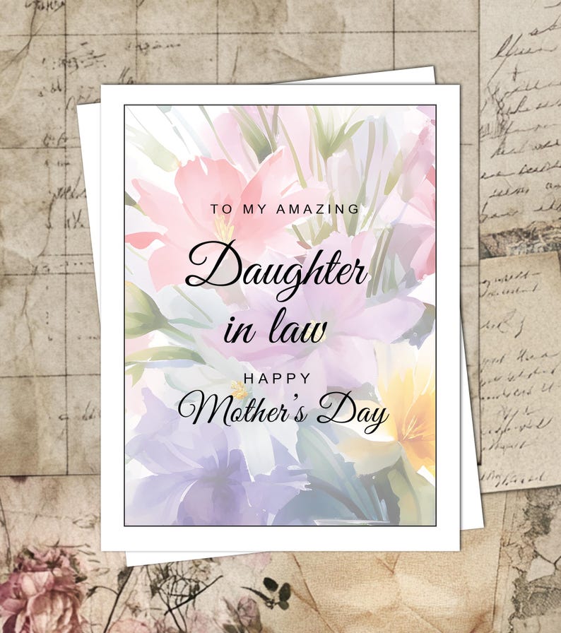 Mother’s Day – to My Amazing Daughter in Law Happy Mothers Day ...