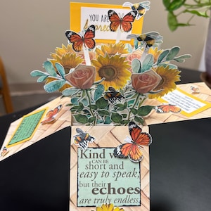 Encouragement Bouquet PopUp Greeting Card