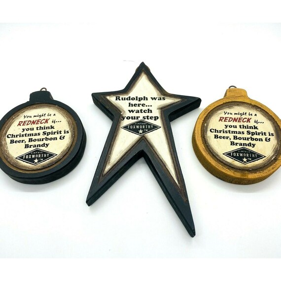 ヴィンテージ ジェフ フォックスワーシー レッドネック 木製