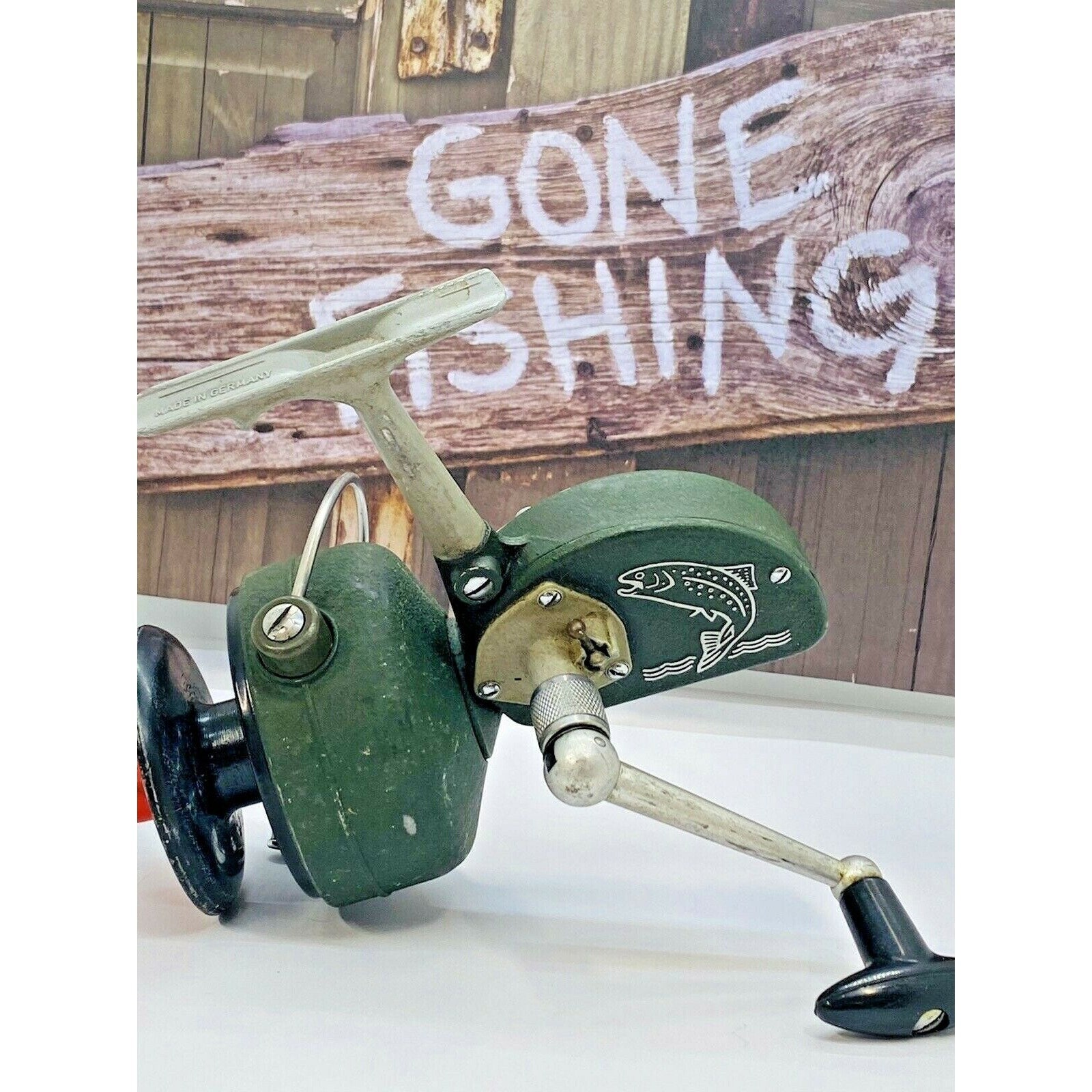 Vintage Dam Quick Super Large Fishing Spinning Reel Berlin Etsy