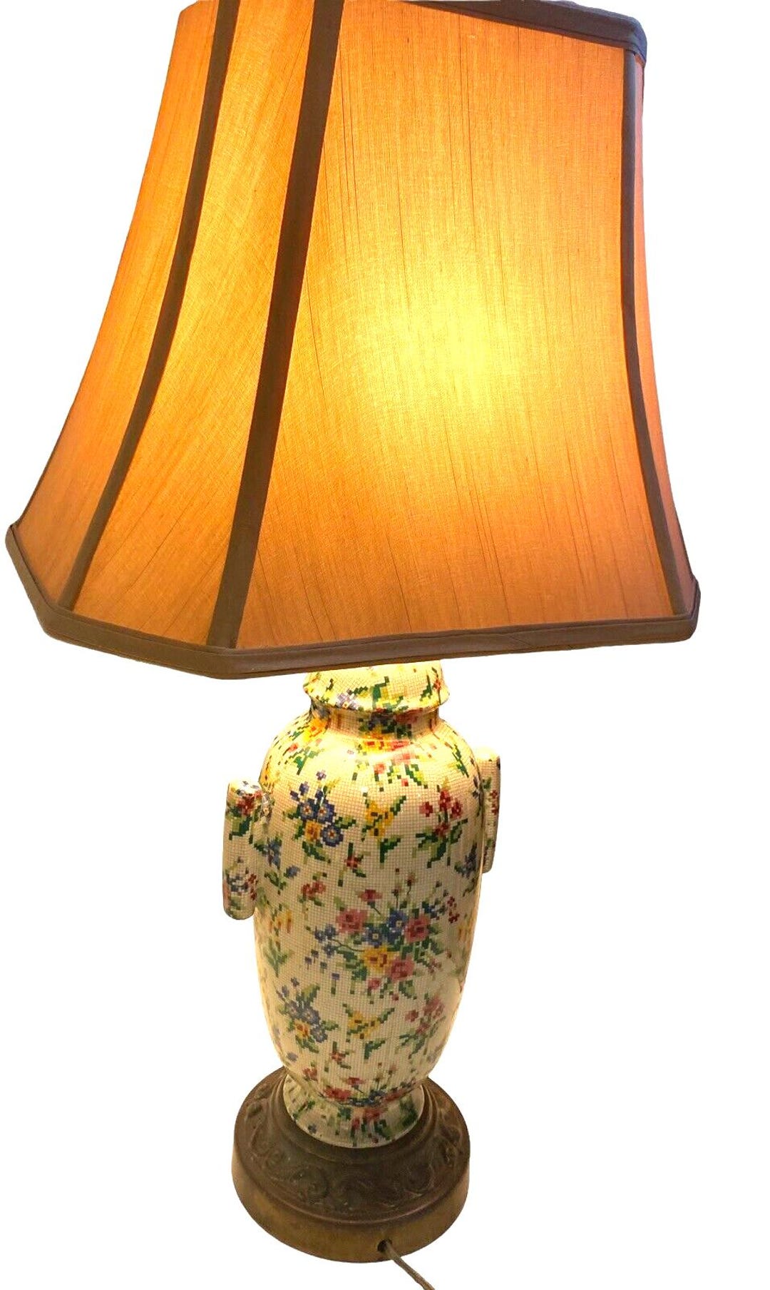 Vintage Royal Winton Chintz Lamp | Queen Anne Ginger Jar Base