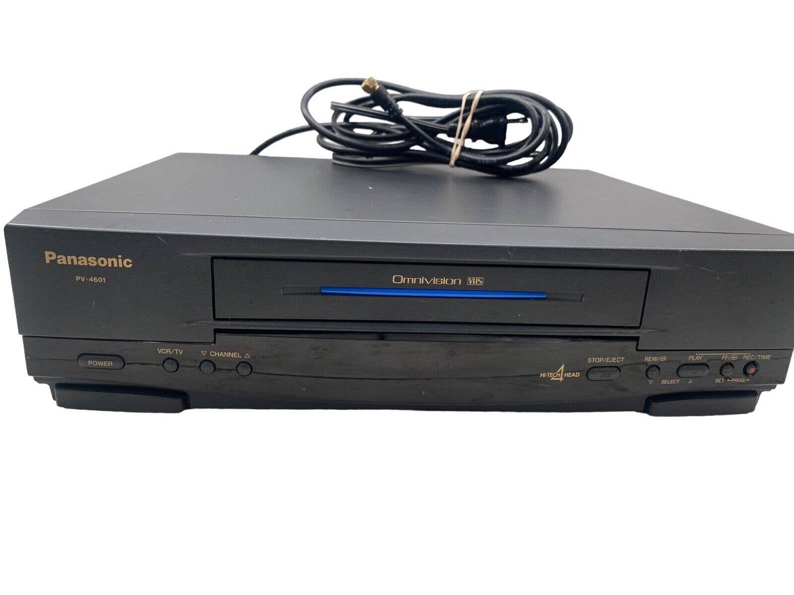 Panasonic Omnivision VHS VCR PV-V4601 4 Head Hi-fi Stereo Tested