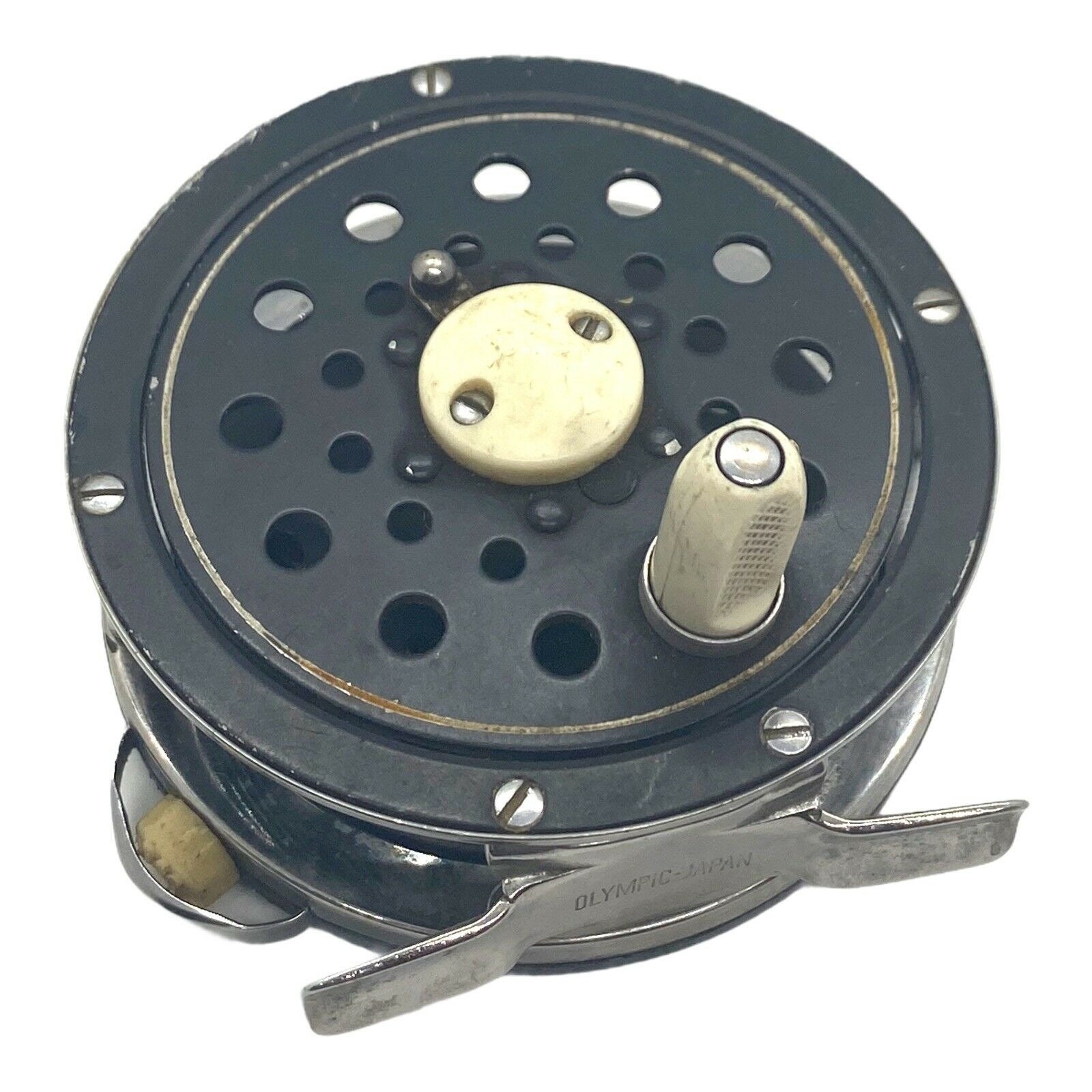 Vintage Olympic Fly Fishing Reel Made in Japan Etsy