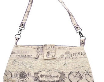 Custom Handmade Vintage Purse Fashion Shoulder Bag IVORY PARIS