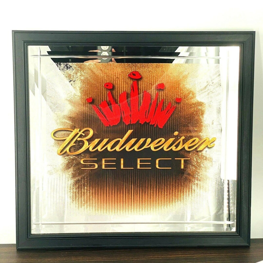 Vintage Budweiser Select Bar Mirror Picture 24.5x22.5 Pub - Etsy