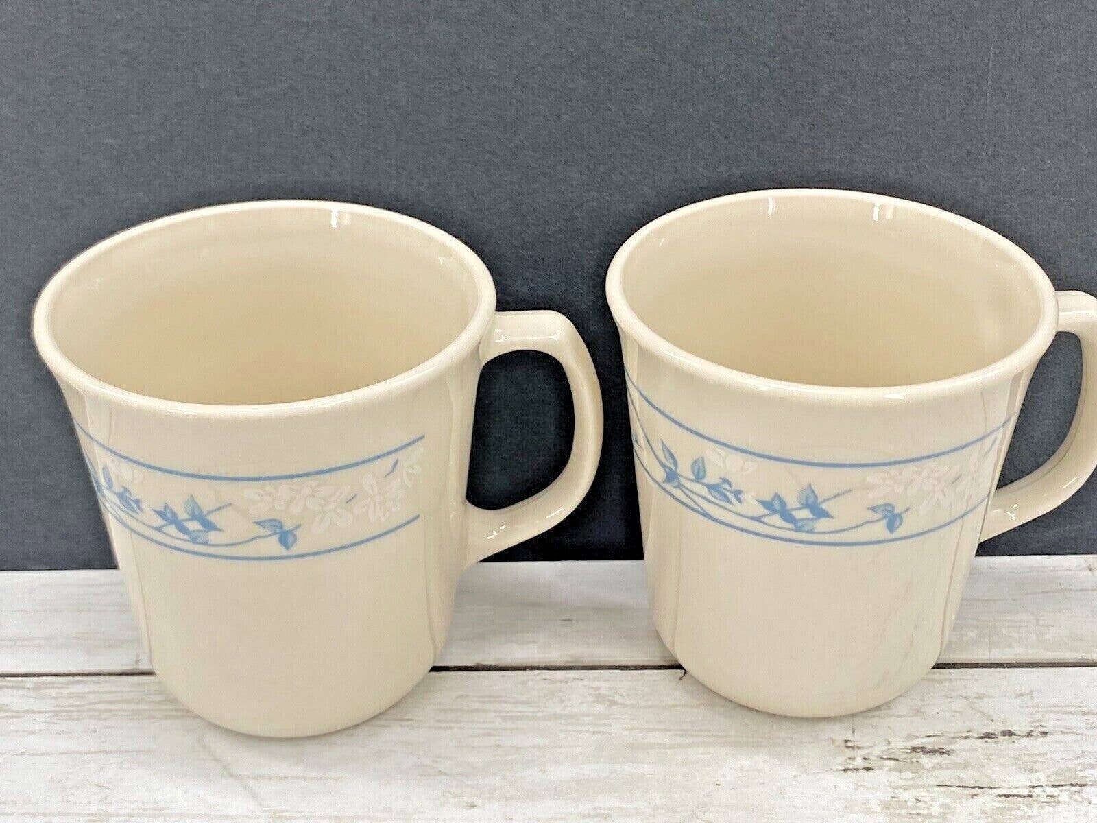 Vintage Corelle Corning Ware FIRST OF SPRING Set of 2 Coffee Mugs