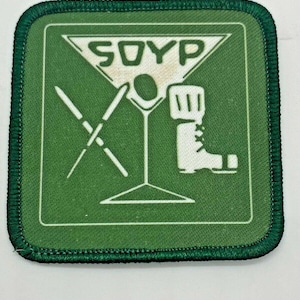 Vintage Hockey SOYP Sew On Square Patch Vintage NHL Canadian Ice Hockey Patch