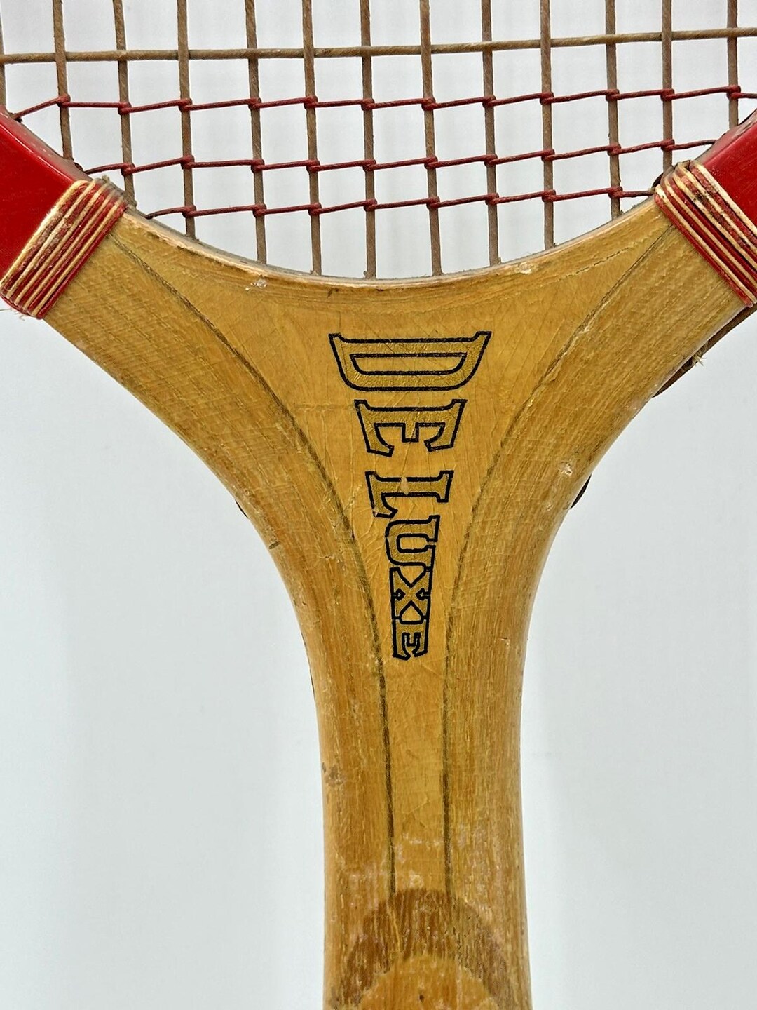 Vintage 1920s WLS Sears Radio Wood DELUXE Tennis Racquet Wright ...