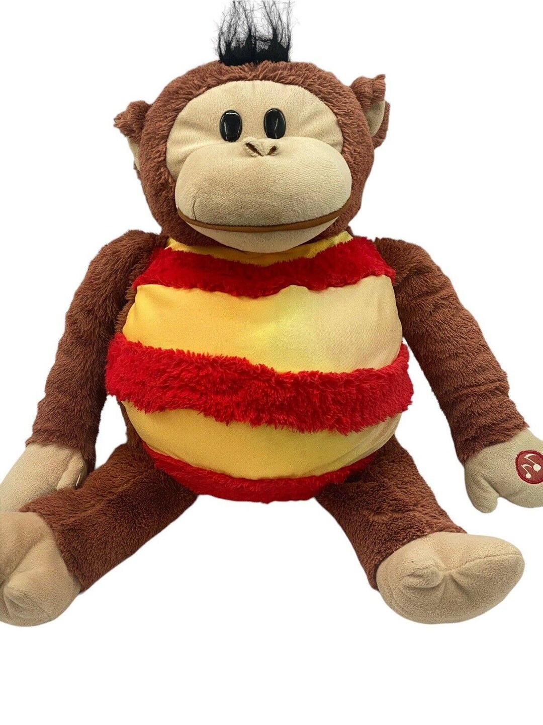 Mushabelly Chatter Monkey Zachary Stuffed Animal Plush Noises Etsy