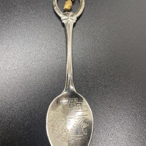 Vintage ALOHA FROM HAWAII Pineapple Silver Color Souvenir Collectors Spoon