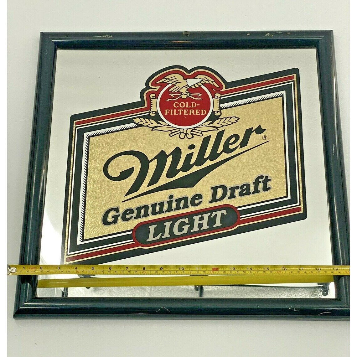 Miller Genuine Draft Light Mirror VINTAGE 1991 20x20 Bar Etsy