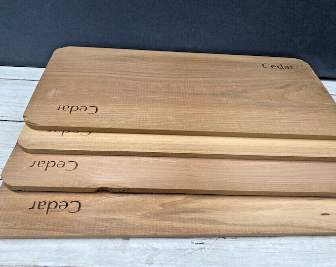 4 Grilling Planks Cedar Planks for Grilling Salmon, Fish, Meat and Veggies