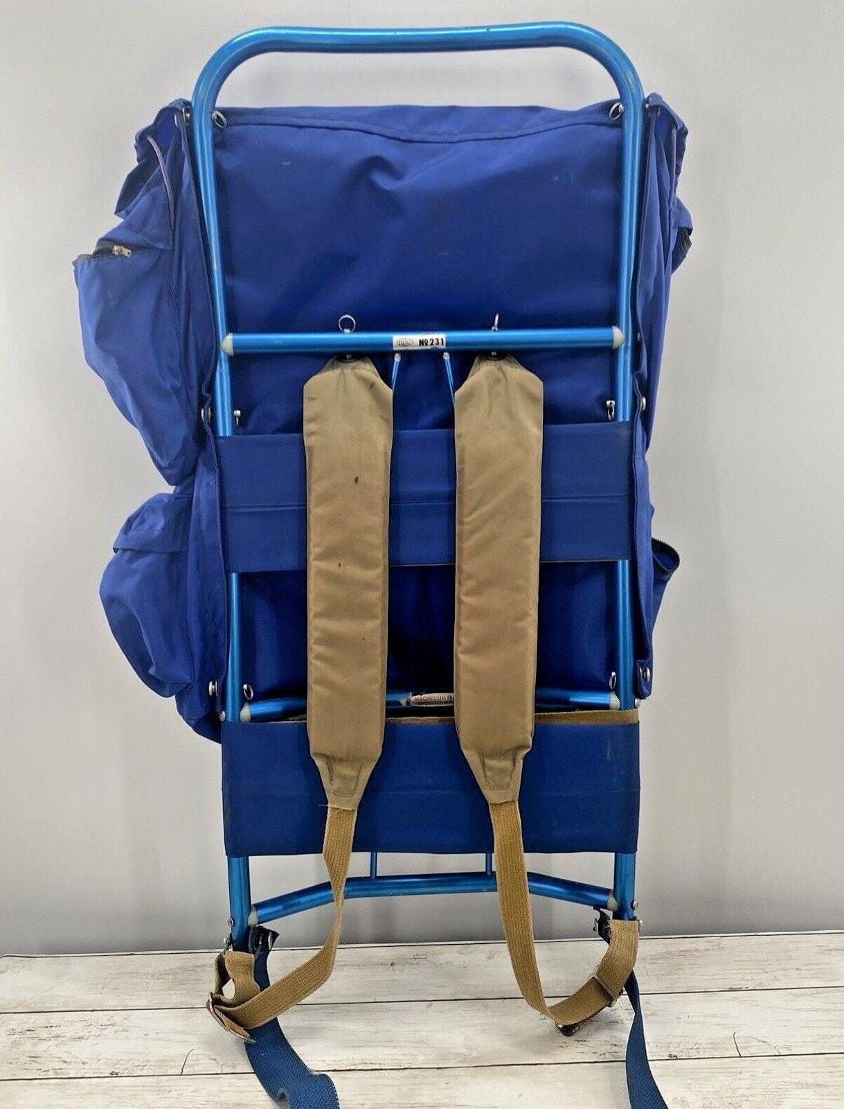 Vintage Blue World Famous Everest #231 Hiking Backpack & Magnesium ...