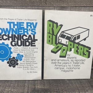 1975 Vintage Teknisk guide för husbilsägare Husbilsproblem Guide för husbilar Parti med 2