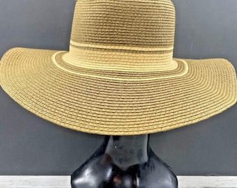 Women's Summer Beach Hat Wide Brim Cap Large Sun Straw Floppy Raffia Hat