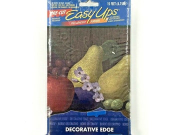 Tuscany Fruit Design Self Adhesive Wallpaper Border Easy Ups Decorative Edge