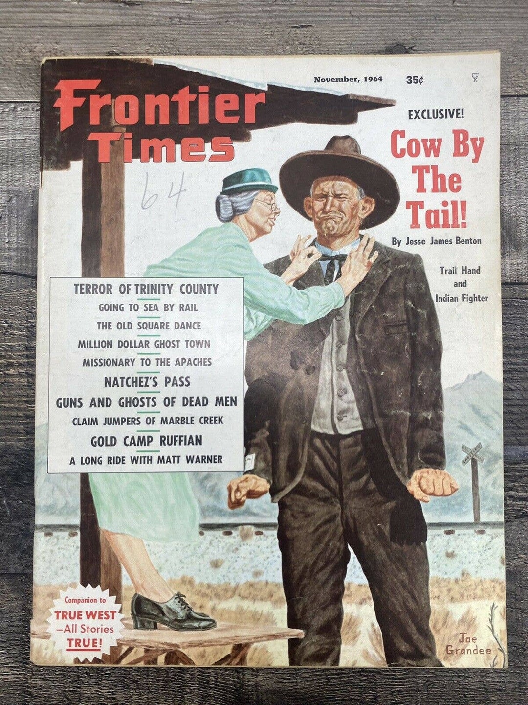 1964 Vintage Frontier Times Old West Magazines Western Cowboy Etsy