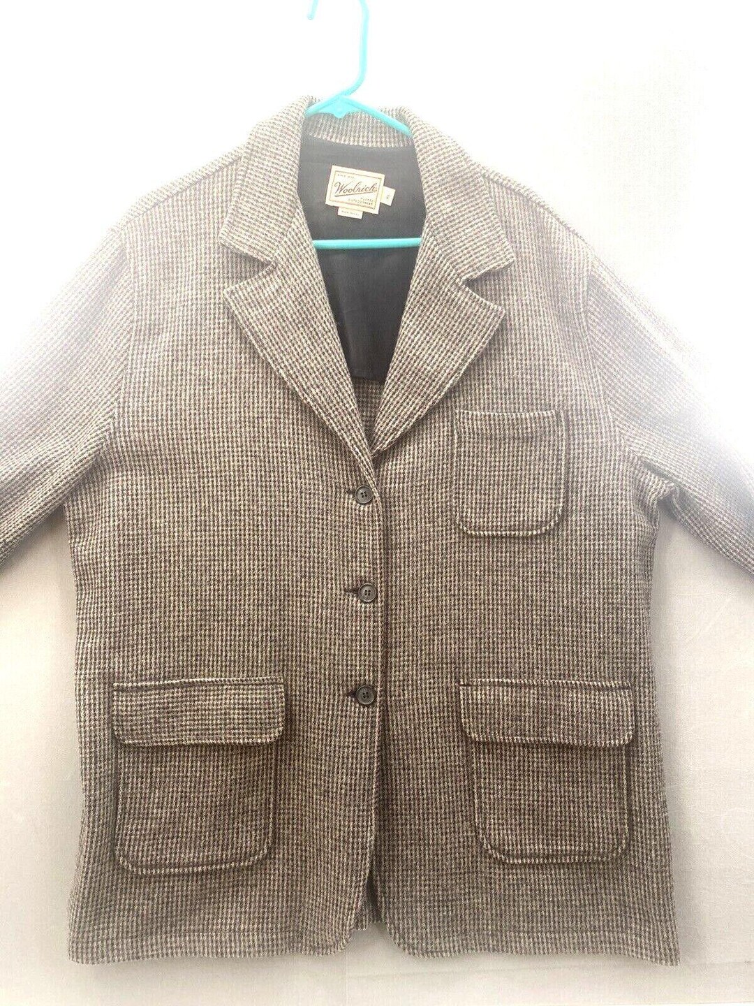 Vintage Woolrich XL Rugged Outdoorwear WOMENS Brown Plaid Wool