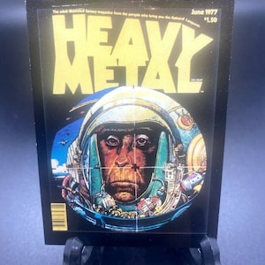 Vintage 1977 Heavy Metal Trading Card No. 3 June 1977 Heavy Metal