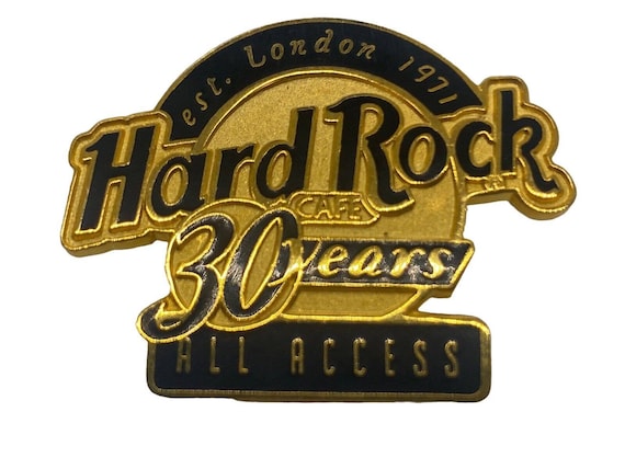 Hard Rock Cafe London Est 1971 30 Years All Access Pin Vintage