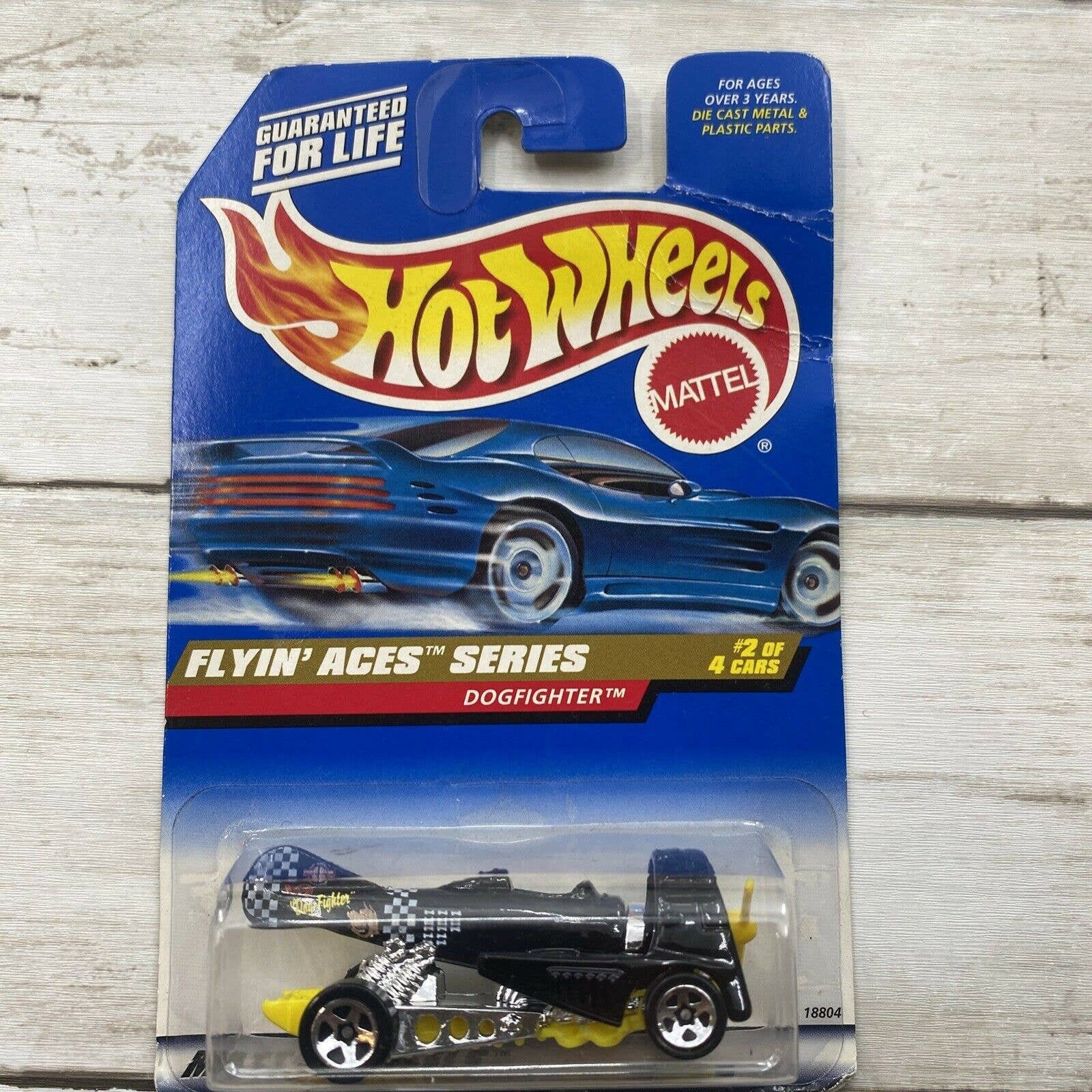 1997 Hot Wheels Flyin Aces Series Dogfighter 2 of 4 #738 Yellow