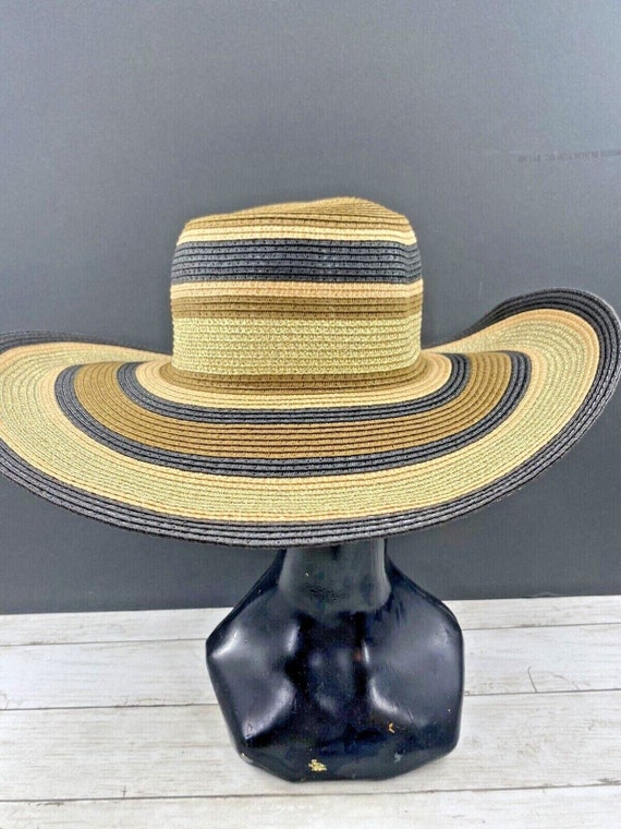 Womens Sun Hat Collection Eighteen Striped Paper S