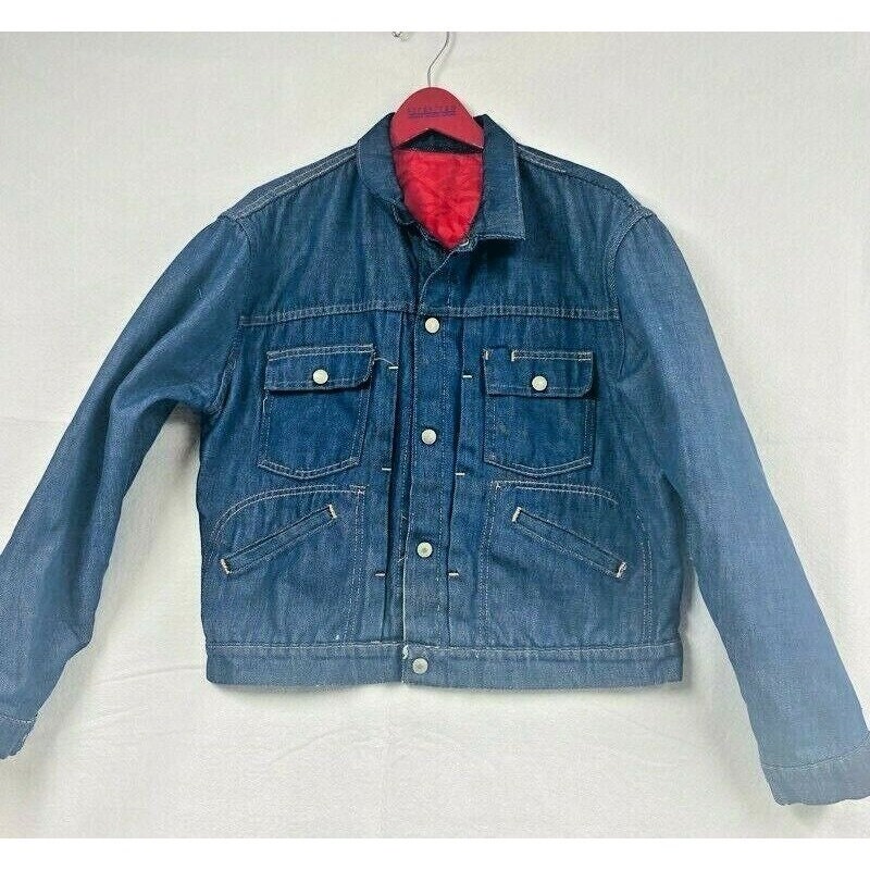 Vintage JCPenney Indigo Super Denim Selvedge Jacket Men's M