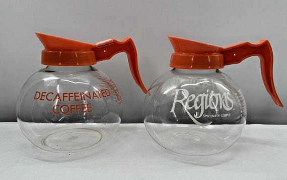 Commercial Coffee Pots/carafes/decanters DINER Orange Replacements 2 Pk-12  Cup - Etsy