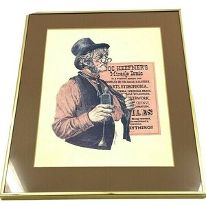 VTG DOC KEEFNER'S Miracle Tonic Ad Werbung Poster Print Joan Wright Print