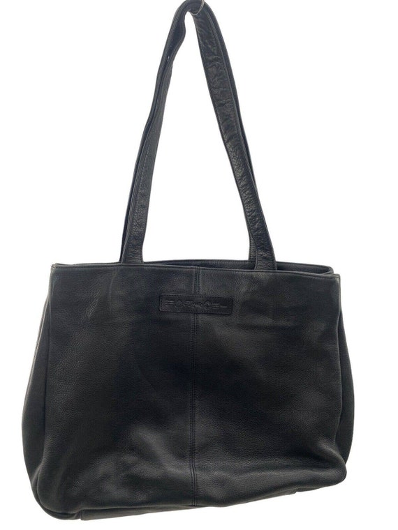 FOSSIL Vintage HUGE Soft Pebble Leather Black Wee… - image 2
