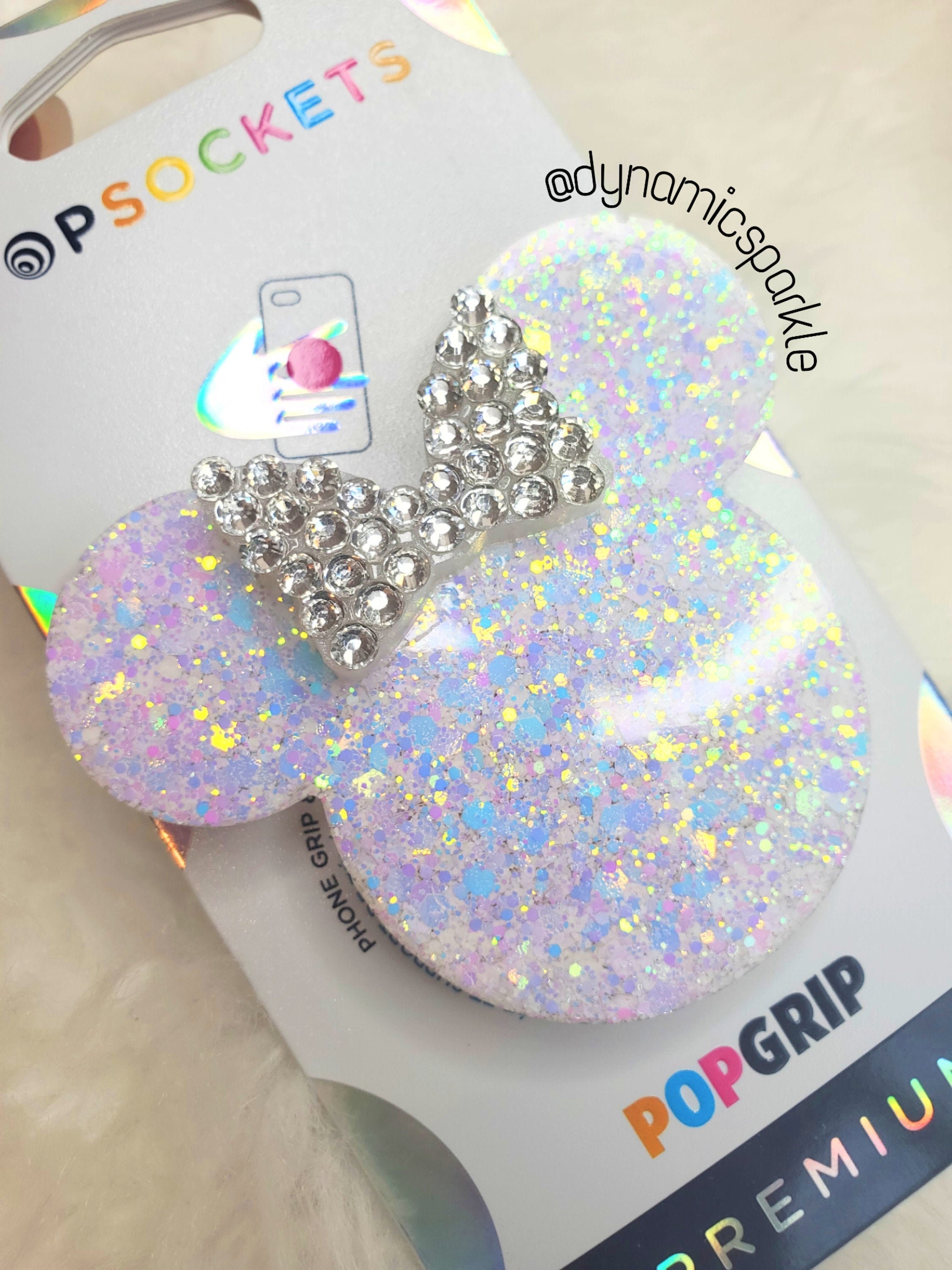 Custom Glitter Popsockets Phone Grip With Expanding 