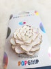 Custom glitter white iridescent succulent flower popsocket