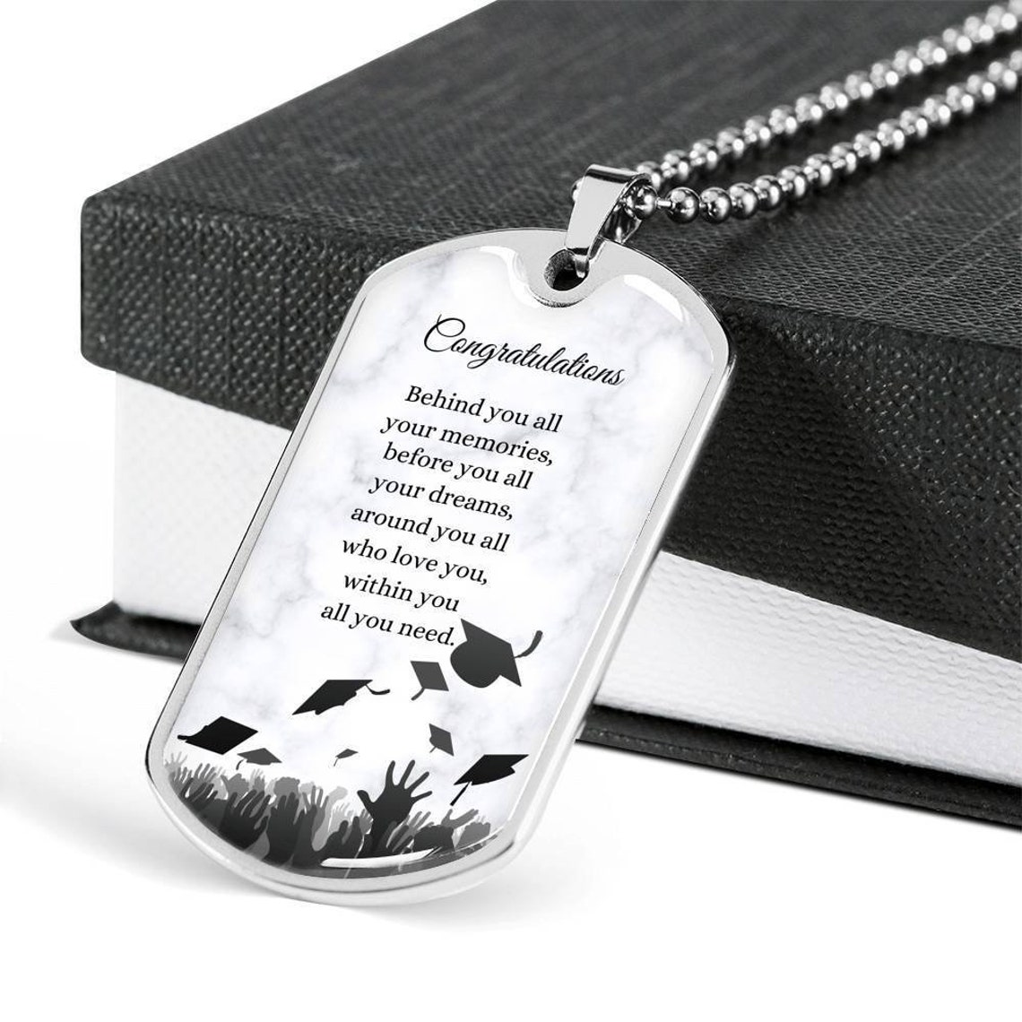 GRADUATION DOG TAG College Grad Jewellery High School Grad Etsy
