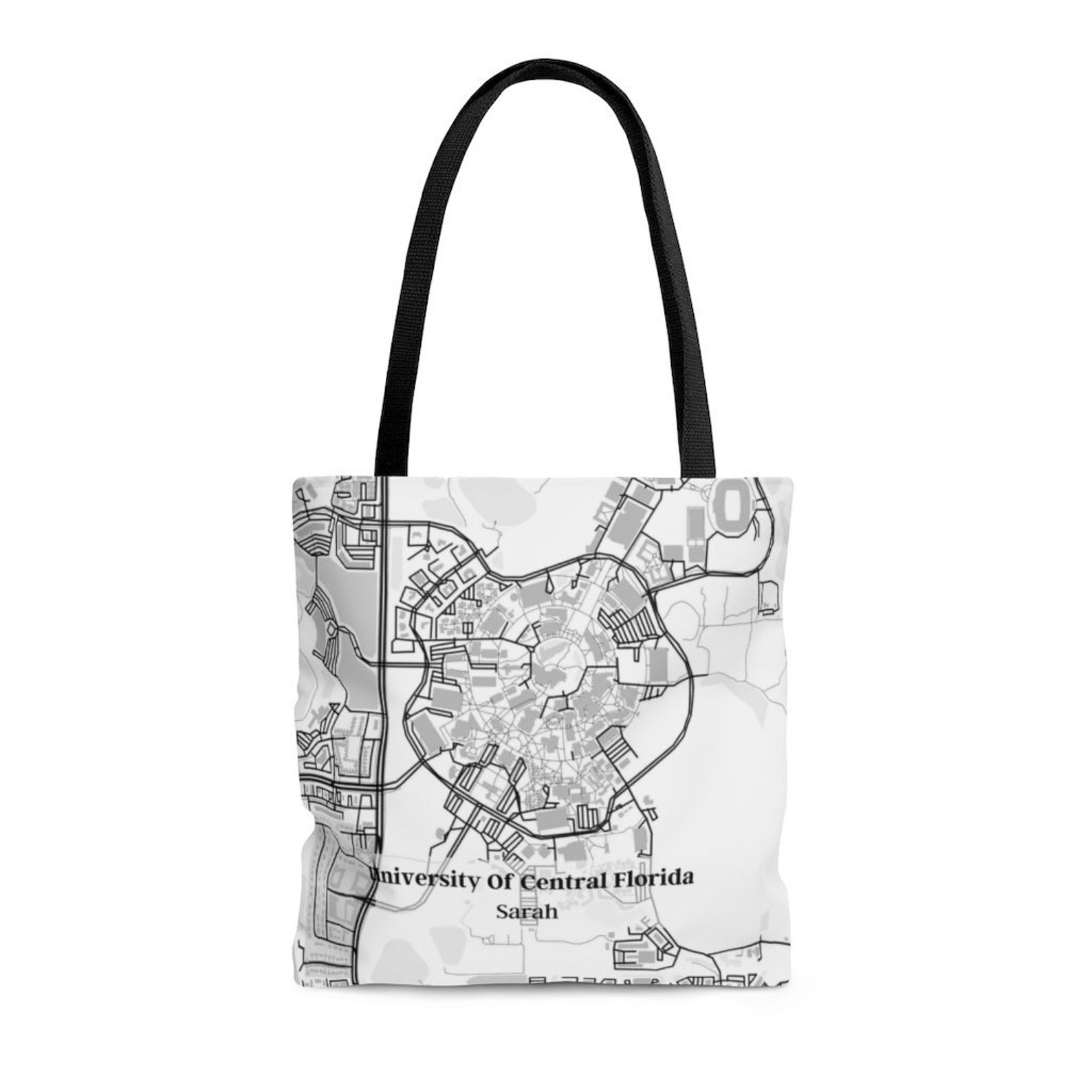 Kundenspezifische Karte Tote Uni Tragetasche College Mag | Etsy